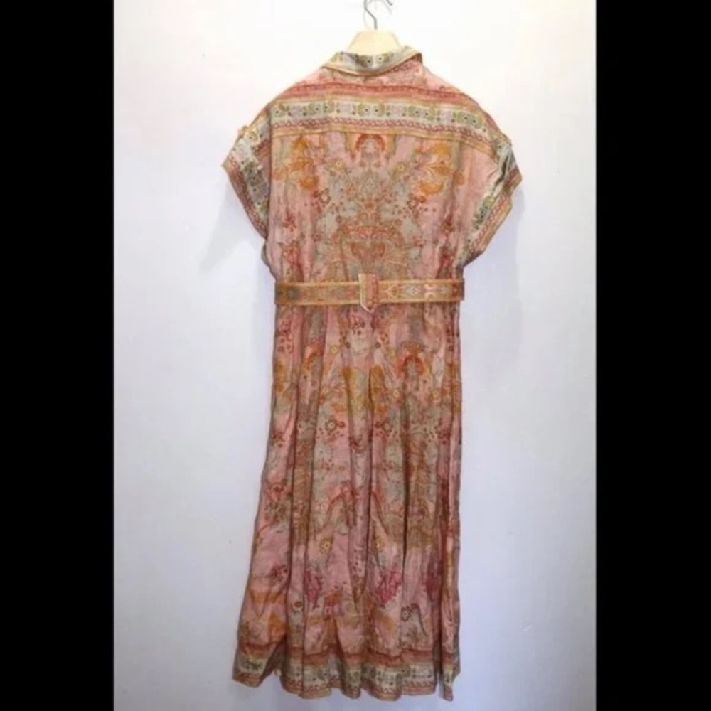 NWT Zimmermann Acacia Linen Shirt Dress 3 or US L - Picture 8 of 11